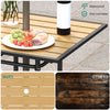 Picnic Table Outdoor Camping Patio Party Dining Tables Garden Furniture Metal
