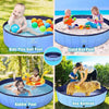 Large Pet Dog Bathtub Puppy Foldable Swimming Pool Portable Paddling Bath Blue