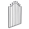 Metal Garden Single Gate Wrought Iron Entrance Door Ball Top Pedestrian Gate