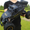 Electric Monster Truck Big Wheels Remote Control RC Cars 4WD Rock Crawler Toy
