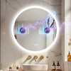LUVODI 32" LED-Bathroom Mirror with Lights Bluetooth Speaker, Anti-Fog, Dimmable