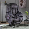 Electric Power Lift Recliner Chair Sofa Power Armchair Heated Massage Grey Merax