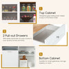 Kitchen Buffet Freestanding Kitchen Pantry Storage Cabinet Cupboard w/4 Doors