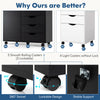 5-Drawer Dresser Chest Rolling Mobile Filing Cabinet Printer Stand-Black