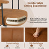 Leathaire Computer Chair Ergonomic Office Chair w/Spring Cushion Seat-Brown