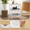 3-Tier Utility Rolling Storage Cart Storage Organizer Cart w/Locking Wheels