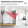 LED Bathroom Mirror Cabinet With Shaver Socket Demister Touch Sensor Double Door