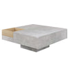 Coffee Table Side Table with Storage Box Modern Square Living Room Furniture