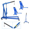 Blue 2 Ton Hydraulic Folding Engine Crane Stand Hoist lift Jack Lifting Garage