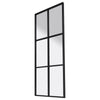 50x120CM WINDOW STYLE MIRROR LIVING ROOM DECOR HALLWAY GARDEN WALL GLASS (BLACK)
