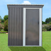 Panana 3*5ft Small Garden Shed Patio Storage Unit Metal Tool Box