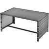 Rattan Garden Corner Sofa Table Stools Set Outdoor Patio Garden Furniture Set