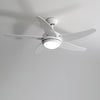 Modern 48" Ceiling Fan with LED Light Remote Control 5 Blades 3 Speed Setting UK