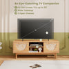 Costway TV Stand for 55-Inch TVs Mid Century Modern Entertainment Center