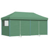 Foldable Party Tent - with 4 Sidewalls Green A7B8