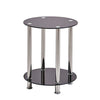 Nest Of 3 Nested Nesting Tables Side End Coffee Table Glass/Wood for Living Room