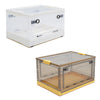 Mobile Storage Box wit Lid Folding Stackable 30/42L Lidded Plastic Crate Tub Box