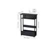 Side Table with Storage Shelf, 3 Tier Slim End Table Modern Sofa Table Bedside