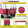 Beach Trolley Outdoor Utility Garden Cart Folding Wagon Cart With Canopy