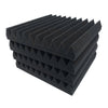 24X Wedge Acoustic Wall Panel Tiles Studio Sound Proofing Insulation Foam Pad UK