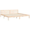 Bed Frame with Headboard 200x200 Solid Wood J5Z9