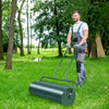 63L Steel Garden Lawn Roller Water Sand Filled Outdoor Grass Roller w/Drain Plug