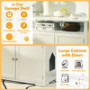 Cat Litter Box Wooden Enclosure Cat Washroom with Adjustable & Removable Divider