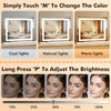 Hollywood Large Makeup Mirror 58*46cm Vanity Mirror Dimmable LED 3 Color Light