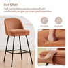 2X Breakfast Bar Stools Thickened Pad Linen Dining Chairs for Counter Kitchen