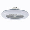 Round LED Ceiling Fan Light Dimmable Living Room Chandelier Lamp Remote Control
