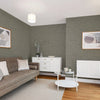 Plain Linen Woven Effect Slightly Textured Plain Dark Grey Free Match Wallpaper