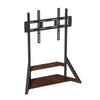 Heavy Duty TV Floor Stand with 2 Wood Shelves for 65-100 Inch TV Corner Bracket