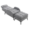 Recliner Chair Occasional Sleeper Sofa Armchair Lounge Footstool Set
