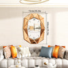 Large 3D Mirrored Wall Clock Beveled Glass Quartz Clock Art Dial Mute Wall Clock