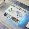 High Gloss LED Coffee Table With Storage Wooden 4 Drawer Living Room Furniture