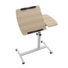 Over Bed Sofa Chair Table with Height & Angle Adjustable Top C-Shape Mobile Desk
