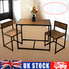 Dining Table for 2 Chairs Kitchen Furniture Set Space Saving Breakfast Table UK