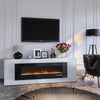 LED Fireplace Media Wall Fire Wall Mounted / Standing Electric Heater 40-100in