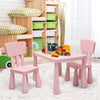 Kids Play Table and Chair Set Children Multi Activity Desk Chair Furniture Pink