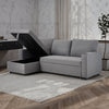 3 Seater Corner Sofa Bed Hidden Storage Convertible Pull Out -L Shaped Sofa Bed
