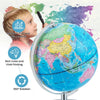 Kids Illuminated Constellation World Globe 3 in 1 Desktop Earth Globe with stand