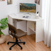 90° Corner Desk Computer Table Home Office Writing Desk Workstation w/ Shelves