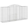 Arched Gabion Baskets 3 pcs 300x50x140/160 cm Galvanised Iron