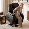Riser & Recliner Armchair Leather 8 Point Electric Heated Massage Sofa Arm Chair
