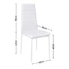 Round Dining Table Bistro Chairs Clear Glass Tabletop with X Shaped Chrome Legs