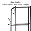 120KG Heavy Duty Double Clothes Rail Load Cloth Rack With Shelves Shoe Stand New
