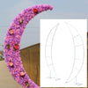 2pcs Moon Gate Wedding Party Arch Frame Moon-Shaped Iron Stand Backdrop Props UK