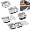 Undermount/Inset Kitchen Sink w/ Drainer Fittings Single/Double Bowl Campervan
