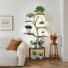 XL Plant Stand with Grow Lights Flower Holder Tree Shaped Bonsai Organizer Rack