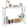 Industrial 2-Tier Console Table Entryway Hallway Rustic Sofa Side Table